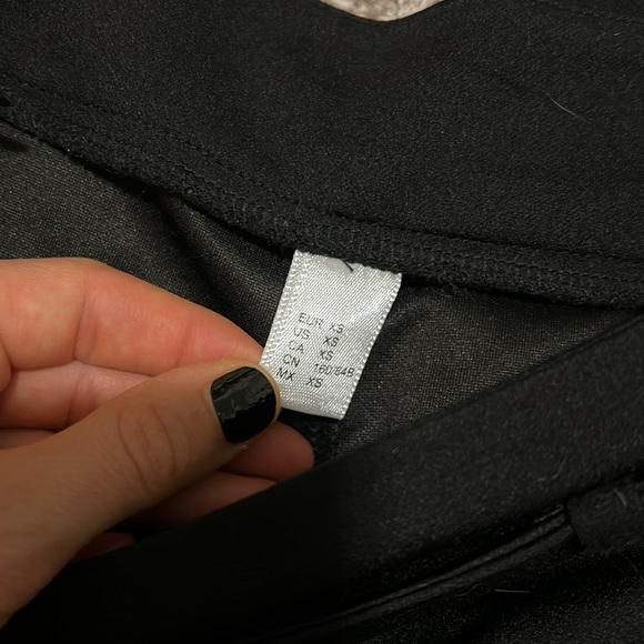 Black skinny button tapered dress pants - Picture 3 of 4